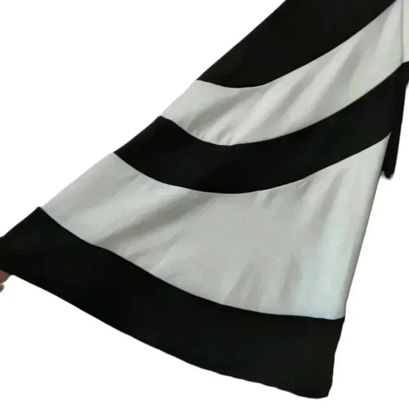 Nina Leonard black and white color block tunic - Picture 3 of 4
